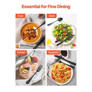 VEVOR Σετ Μαχαιροπίρουνα Ανοξείδωτο Ατσάλι 30 Τεμαχίων για 6 Άτομα ...