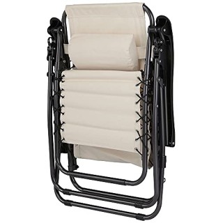 BAKAJI  Πτυσσόμενη Πολυθρόνα Κήπου Βαρύτητας Μηδέν από Ατσάλι και Ύ...