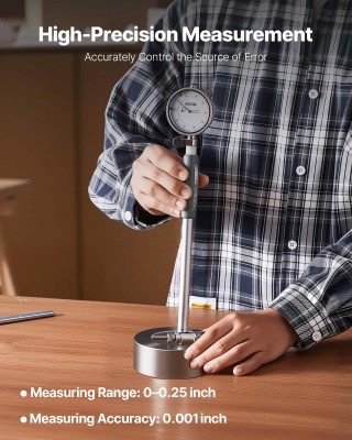 VEVOR Δείκτης Ρολόις 60 mm με Ακρίβεια 0.001 ιντσών και Εύρος Μέτρη... VEVOR Δείκτης Ρολόις 60 mm με Ακρίβεια 0.001 ιντσών και Εύρος Μέτρη...