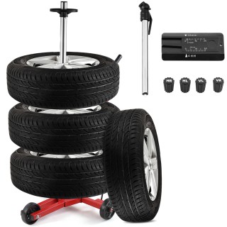 BAKAJI Δέντρο Στήριξης Ελαστικών από Σίδερο με Καρότσι Ρόδες Εξοικ... BAKAJI Δέντρο Στήριξης Ελαστικών από Σίδερο με Καρότσι Ρόδες Εξοικ...