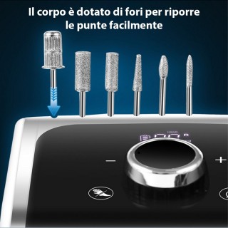 BAKAJI  Ηλεκτρική Λίμα Νυχιών Επαγγελματική Μανικιούρ Πεντικιούρ 6 ...