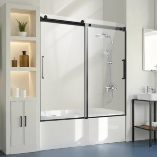 VEVOR Συρόμενη Πόρτα Μπανιέρας 56-60x60 εκ. TLYGM60W62HI3IDVNV0 VEVOR Συρόμενη Πόρτα Μπανιέρας 56-60x60 εκ. TLYGM60W62HI3IDVNV0