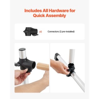 VEVOR Φορητή Ρυθμιζόμενη Μπάρα Μπαλέτου για Γυμναστική και Χορό CZL...