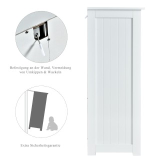 Costway  Πολυλειτουργικό Ντουλάπι Αποθήκευσης με 3 Συρτάρια και Ρυθ...