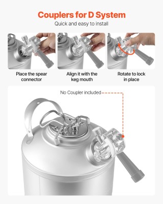 VEVOR Σετ Καθαρισμού Γραμμών Κεφαλών Ζύθου, 6.5L, 1.75 Γαλόνια, με ...