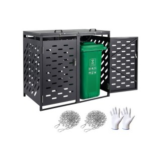 VEVOR Αποθήκη Κάδων Απορριμμάτων 2 x 200L με Καπάκι Αλυσίδας LJTCCX... VEVOR Αποθήκη Κάδων Απορριμμάτων 2 x 200L με Καπάκι Αλυσίδας LJTCCX...