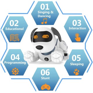 BAKAJI Τηλεκατευθυνόμενο Ρομποτικό Σκυλάκι Διαδραστικό Παιχνίδι για... BAKAJI Τηλεκατευθυνόμενο Ρομποτικό Σκυλάκι Διαδραστικό Παιχνίδι για...