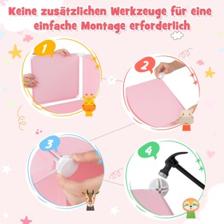 Costway Παιδική Ντουλάπα Πλαστική με 12 Κύβους και Πόρτες & 2 Κρεμά... Costway Παιδική Ντουλάπα Πλαστική με 12 Κύβους και Πόρτες & 2 Κρεμά...