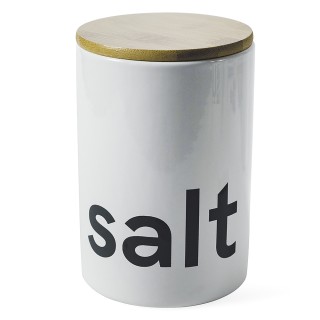 Villa DEste  Βαζάκι αλατιού 750 ml από κεραμικό με καπάκι από μπαμπ...