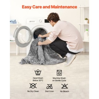 VEVOR Βαρύ Κουβέρτα 20lb 60 x 80 in Queen Size Sherpa Fleece JZMTYG... VEVOR Βαρύ Κουβέρτα 20lb 60 x 80 in Queen Size Sherpa Fleece JZMTYG...