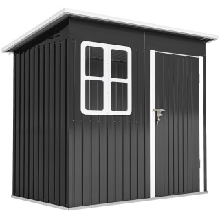 Outsunny Μεταλλικό Σπιτάκι Κήπου 2,55 m² από Γαλβανισμένο Ατσάλι με... Outsunny Μεταλλικό Σπιτάκι Κήπου 2,55 m² από Γαλβανισμένο Ατσάλι με...