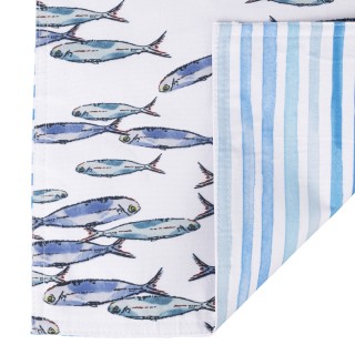 Villa dEste Home Παραθαλάσσιο Στυλ Διπλής Όψης Runner Αντιλεκάνησης...