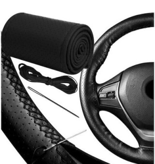 Κάλυμμα Τιμονιού Αυτοκινήτου με Διάμετρο 37-39εκ. από Δερματίνη Μαύ... Κάλυμμα Τιμονιού Αυτοκινήτου με Διάμετρο 37-39εκ. από Δερματίνη Μαύ...