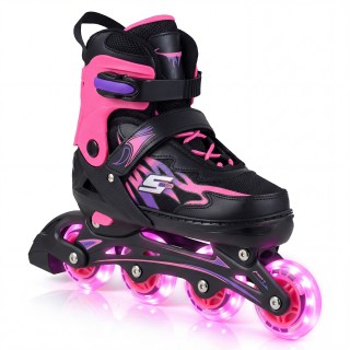 Costway Παιδικά ρυθμιζόμενα πατίνια inline 4 μεγεθών με φωτιζόμενες... Costway Παιδικά ρυθμιζόμενα πατίνια inline 4 μεγεθών με φωτιζόμενες...