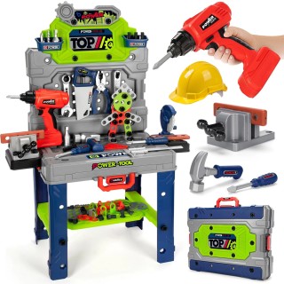 BAKAJI Τράπεζα Εργασίας 133 Τεμαχίων με Ηλεκτρικό Τρυπάνι και Κράνο... BAKAJI Τράπεζα Εργασίας 133 Τεμαχίων με Ηλεκτρικό Τρυπάνι και Κράνο...