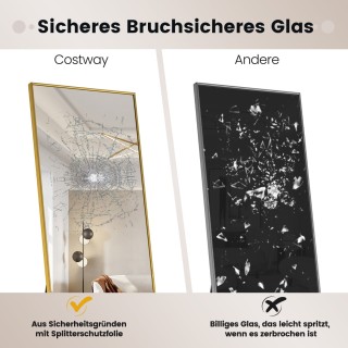 Costway Υψηλής Ανάλυσης Ολόσωμος Καθρέφτης με Ανθεκτικό Πλαίσιο Αλ... Costway Υψηλής Ανάλυσης Ολόσωμος Καθρέφτης με Ανθεκτικό Πλαίσιο Αλ...