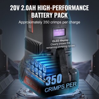 VEVOR Σετ Εργαλείων Πρέσας για Σωλήνες Pro με Κιτ Πρέσας και Μπαταρ...