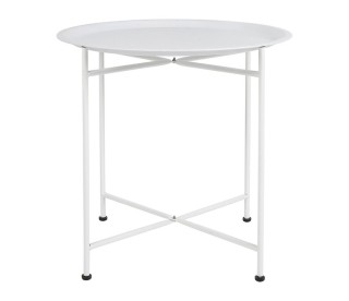 Ostaria Τραπεζάκι Μεταλλικό Λευκό -35479 Ostaria Τραπεζάκι Μεταλλικό Λευκό -35479