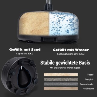 Costway Ρυθμιζόμενος Σάκος Πυγμαχίας 140-158 cm με Βάση - Ελεύθερος... Costway Ρυθμιζόμενος Σάκος Πυγμαχίας 140-158 cm με Βάση - Ελεύθερος...