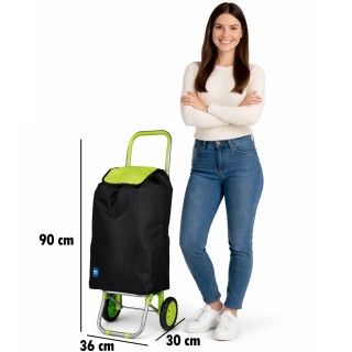 BAKAJI Καρότσι Poseidon Πράσινο με Θερμική Επένδυση Τρόλεϊ Ψυγείο 3...