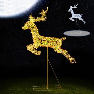 BAKAJI  Φωτεινό Χριστουγεννιάτικο Διακοσμητικό Εξωτερικού Χώρου Ελά...