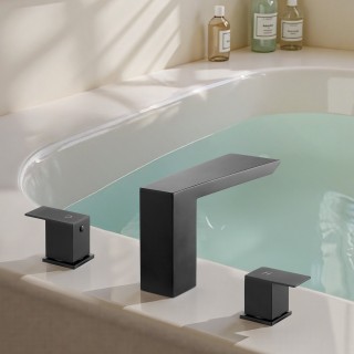 VEVOR Μαύρος Ματ Ρωμαϊκός Βρύση Μπανιέρας (200 x 230 x 72 mm) DFPTK...