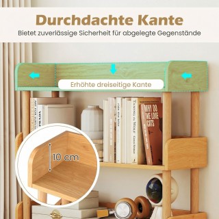 Costway Βιβλιοθήκη Δαπέδου με 4 Ανοιχτά Ράφια και Ξύλινο Σκελετό, 1... Costway Βιβλιοθήκη Δαπέδου με 4 Ανοιχτά Ράφια και Ξύλινο Σκελετό, 1...