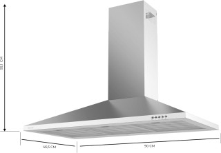 Απορροφητήρας Καμινάδα 90cm 65W Bolero Inox CEC-02842 Cecotec