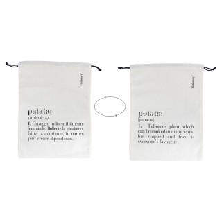 Villa dEste Home Αμφίπλευρο Βαμβακερό Σακουλάκι για Πατάτες με Κορδ...