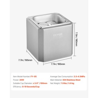 VEVOR Επαγγελματικός Παγετώνας Ποτηριών CO2 για Μπύρα - Γρήγορος Πα... VEVOR Επαγγελματικός Παγετώνας Ποτηριών CO2 για Μπύρα - Γρήγορος Πα...