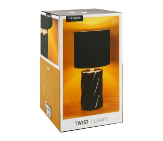 Osteria Μαύρο Κεραμικό Φωτιστικό Twist -36175