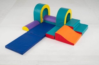 Costway Πράσινα Μαλακά Τουβλάκια Αναρρίχησης και Κύλισης, 10 τεμάχι...