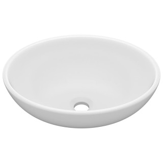 vidaXL Κεραμικός Νιπτήρας Οβάλ Σχήματος σε Ματ Λευκό 40x33 cm 146921 vidaXL Κεραμικός Νιπτήρας Οβάλ Σχήματος σε Ματ Λευκό 40x33 cm 146921