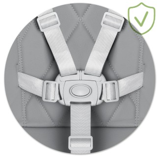 Αναδιπλούμενο Καρεκλάκι Φαγητού 3 σε 1 με Μεταλλικό Σκελετό & Υφασμ...