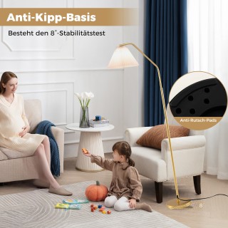 Costway  Επιδαπέδιο Φωτιστικό Καθιστικού 168cm με Υποδοχή E27 EU101...