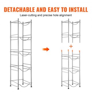 Ράφι Νερού VEVOR 5 Επιπέδων για 5 Μπουκάλια Ασημί 5JLTZSSTSTZC0COMZV0 Ράφι Νερού VEVOR 5 Επιπέδων για 5 Μπουκάλια Ασημί 5JLTZSSTSTZC0COMZV0