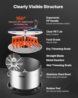 VEVOR Χειροκίνητος Κοπτικός Φύλλων 370mm με Ανοξείδωτες Λεπίδες SDK... VEVOR Χειροκίνητος Κοπτικός Φύλλων 370mm με Ανοξείδωτες Λεπίδες SDK...