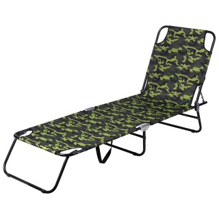 Galileo Πτυσσόμενο κρεβάτι παραλίας σε σχέδιο παραλλαγής με ατσάλιν...