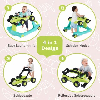 Costway Περπατούρα 4 σε 1 Αναδιπλούμενη με Ρυθμιζόμενο Ύψος έως 15 ... Costway Περπατούρα 4 σε 1 Αναδιπλούμενη με Ρυθμιζόμενο Ύψος έως 15 ...