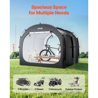 VEVOR Ανθεκτική Αδιάβροχη Τέντα Αποθήκευσης Ποδηλάτων για 5 Ποδήλατ...