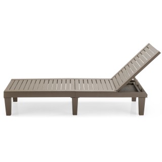 Costway Ξαπλώστρα κήπου με ρυθμιζόμενη πλάτη 190 x 57.5 x 29cm Καφ... Costway Ξαπλώστρα κήπου με ρυθμιζόμενη πλάτη 190 x 57.5 x 29cm Καφ...