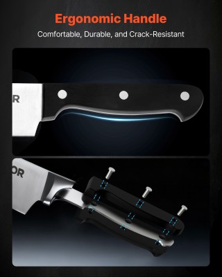 VEVOR Σετ Μαχαιριών Κουζίνας 15 Τεμαχίων με Ξύλινη Βάση και Ακονιστ... VEVOR Σετ Μαχαιριών Κουζίνας 15 Τεμαχίων με Ξύλινη Βάση και Ακονιστ...