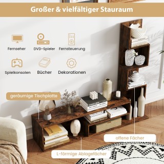 Πολυλειτουργική Βάση Τηλεόρασης με Ρυθμιζόμενα Ράφια και Σύστημα Ασ... Πολυλειτουργική Βάση Τηλεόρασης με Ρυθμιζόμενα Ράφια και Σύστημα Ασ...