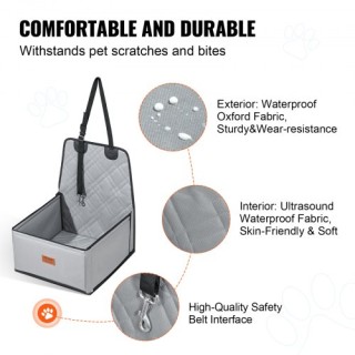 Κάθισμα Αυτοκινήτου VEVOR για Μικρό Σκύλο έως 12 kg Γκρι CWZGQCZYH... Κάθισμα Αυτοκινήτου VEVOR για Μικρό Σκύλο έως 12 kg Γκρι CWZGQCZYH...