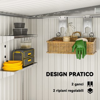 Outsunny Μεταλλικό Σπιτάκι Εργαλείων 1.5x2m με Βάση, Συρόμενη Πόρτα... Outsunny Μεταλλικό Σπιτάκι Εργαλείων 1.5x2m με Βάση, Συρόμενη Πόρτα...