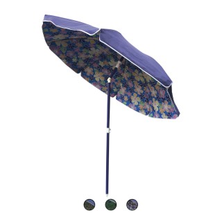 Galileo Διπλή Ομπρέλα Παραλίας 2 μ με Κλίση 8 Ακτίνες από Ατσάλι Πε...