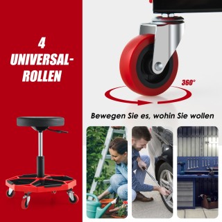 Costway Κάθισμα εργαστηρίου με αποθηκευτικό χώρο & 4 περιστρεφόμενο... Costway Κάθισμα εργαστηρίου με αποθηκευτικό χώρο & 4 περιστρεφόμενο...