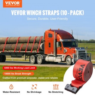 Ιμάντες VEVOR 4 x 30, 6000 lbs, 10τμχ, Κόκκινοι PGJPDHS4INCH3T7LFV0 Ιμάντες VEVOR 4 x 30, 6000 lbs, 10τμχ, Κόκκινοι PGJPDHS4INCH3T7LFV0