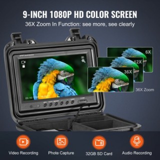 VEVOR Κάμερα Αποχέτευσης 50μ Αυτοεπιπεδούμενη με Οθόνη 9 και Ζουμ ... VEVOR Κάμερα Αποχέτευσης 50μ Αυτοεπιπεδούμενη με Οθόνη 9 και Ζουμ ...