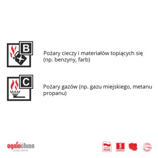 AMiO&nbsp; Πυροσβεστήρες σκόνης GP-1 BC και επιτοίχια βάση ,OG60152